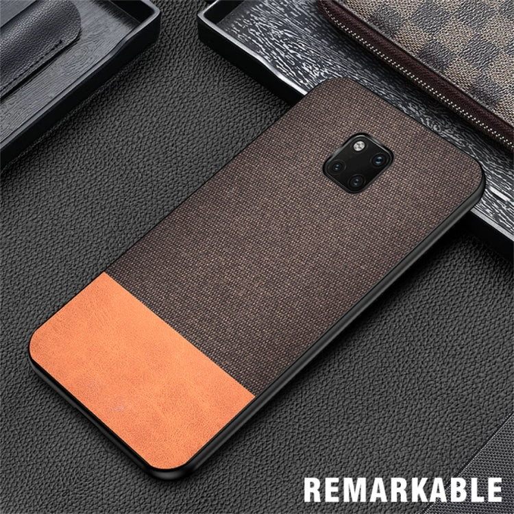 Shockproof Splicing PU + Cloth Protective Case for Huawei Mate 20 Pro