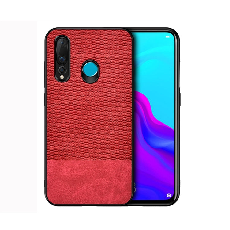 Shockproof Splicing PU + Cloth Protective Case for Huawei Nova 4