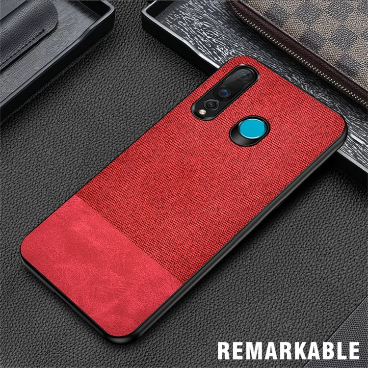 Shockproof Splicing PU + Cloth Protective Case for Huawei Nova 4