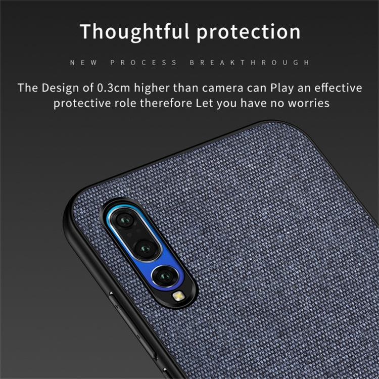Shockproof Splicing PU + Cloth Protective Case for Huawei P30