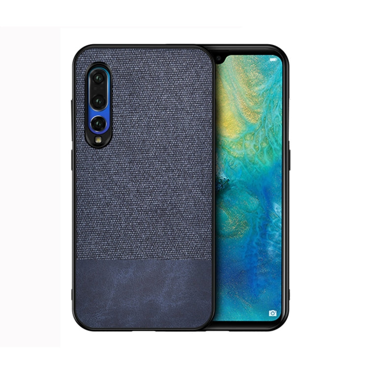 Shockproof Splicing PU + Cloth Protective Case for Huawei P30