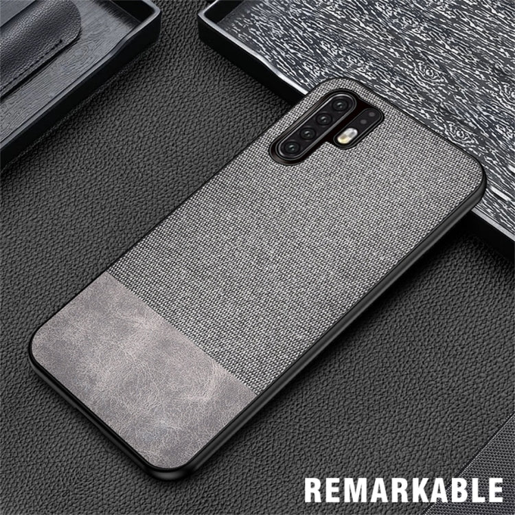 Shockproof Splicing PU + Cloth Protective Case for Huawei P30 Pro