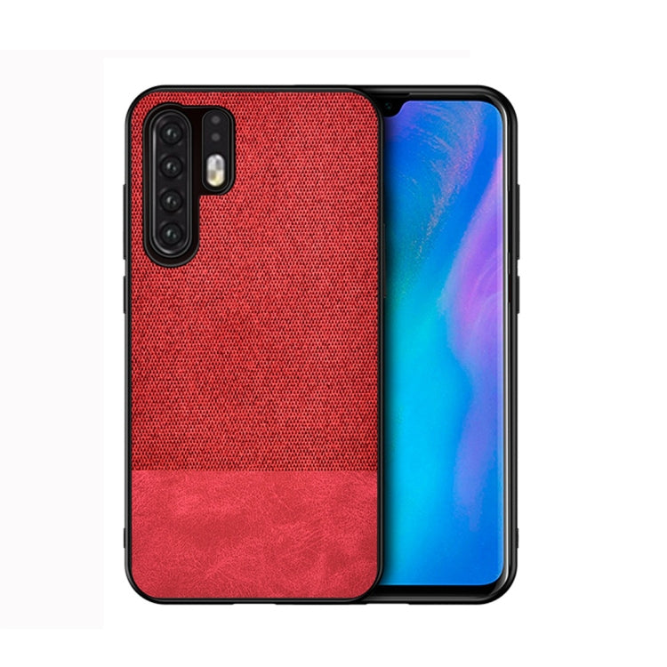 Shockproof Splicing PU + Cloth Protective Case for Huawei P30 Pro