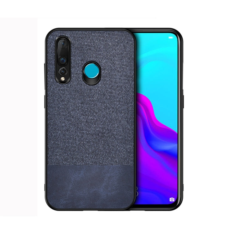 Shockproof Splicing PU + Cloth Protective Case for Huawei Enjoy 9s