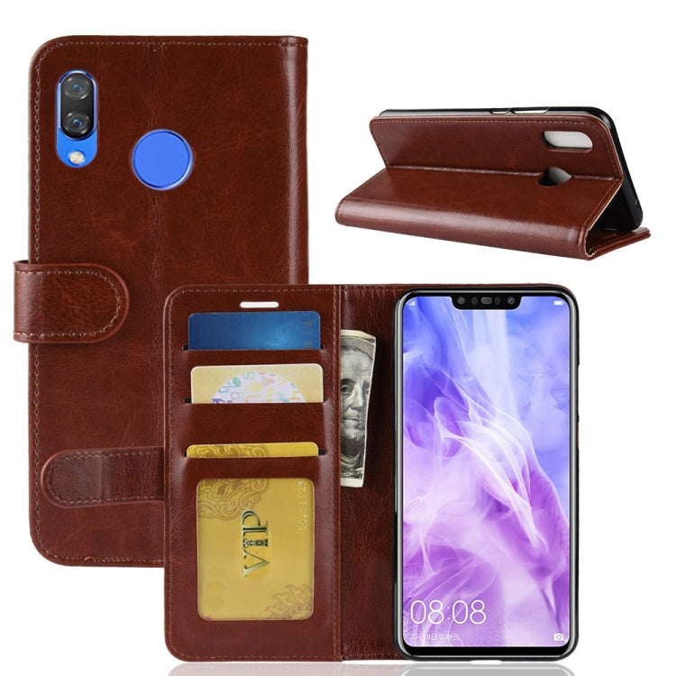 Crazy Horse Texture Horizontal Flip Leather Case for Huawei nova 3, with Wallet & Holder & Card Slots
