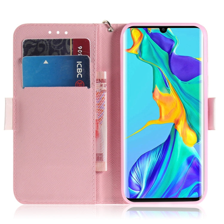 Magnolia Pattern 3D Coloured Drawing Horizontal Flip Leather Case for Huawei P30 Pro, with Holder & Card Slots & Wallet
