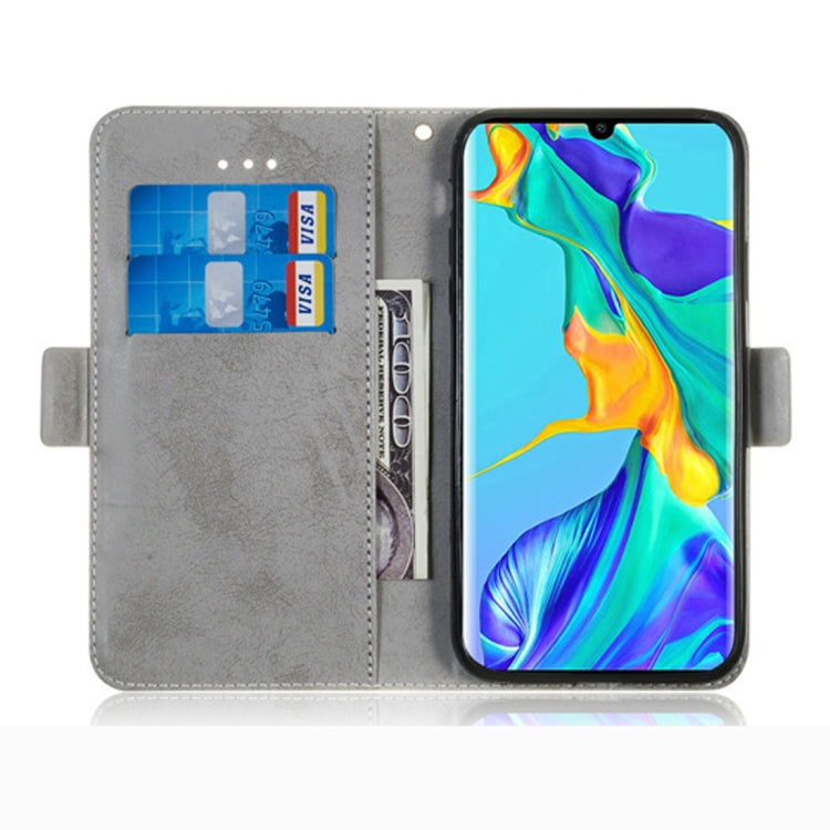 Retro Style Horizontal Flip Leather Case for Huawei P30 Pro, with Holder & Card Slots & Wallet (Grey)