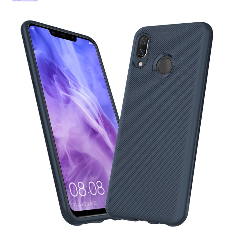 lenuo Leshen Series Stripe Texture TPU Case for Huawei nova 3 (Blue)