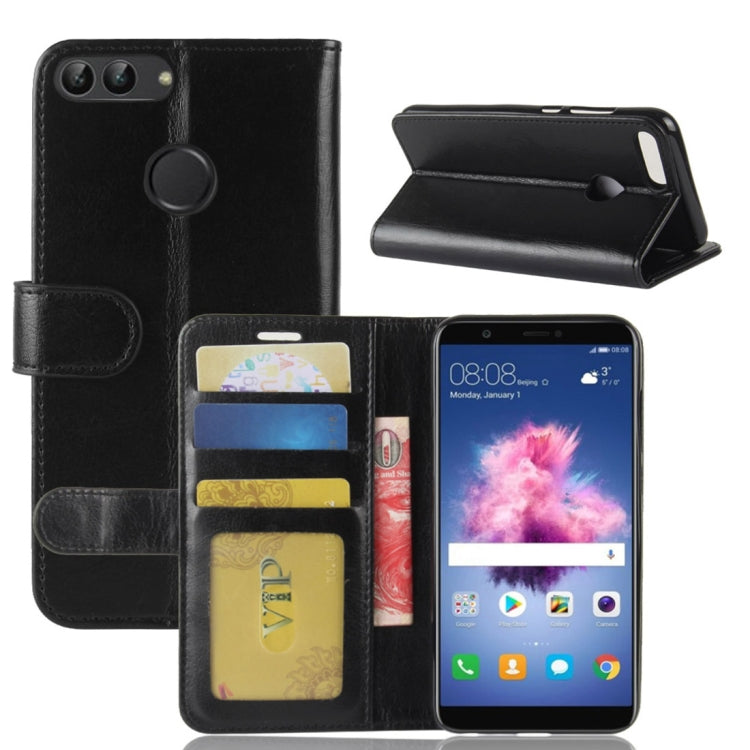 For Huawei  Enjoy 7S / P Smart Crazy Horse Texture Horizontal Flip Leather Case with Holder & Card Slots & Wallet