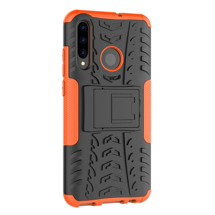 Tire Texture TPU+PC Shockproof Case for Huawei P Smart+ 2019, with Holder