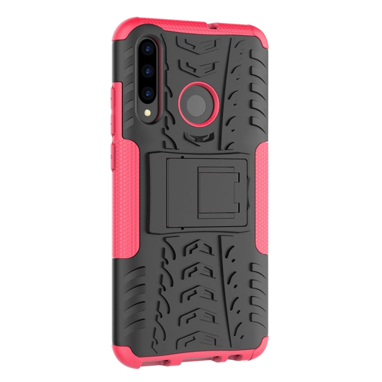 Tire Texture TPU+PC Shockproof Case for Huawei P Smart+ 2019, with Holder