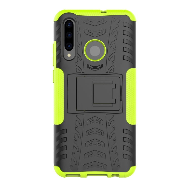 Tire Texture TPU+PC Shockproof Case for Huawei P Smart+ 2019, with Holder