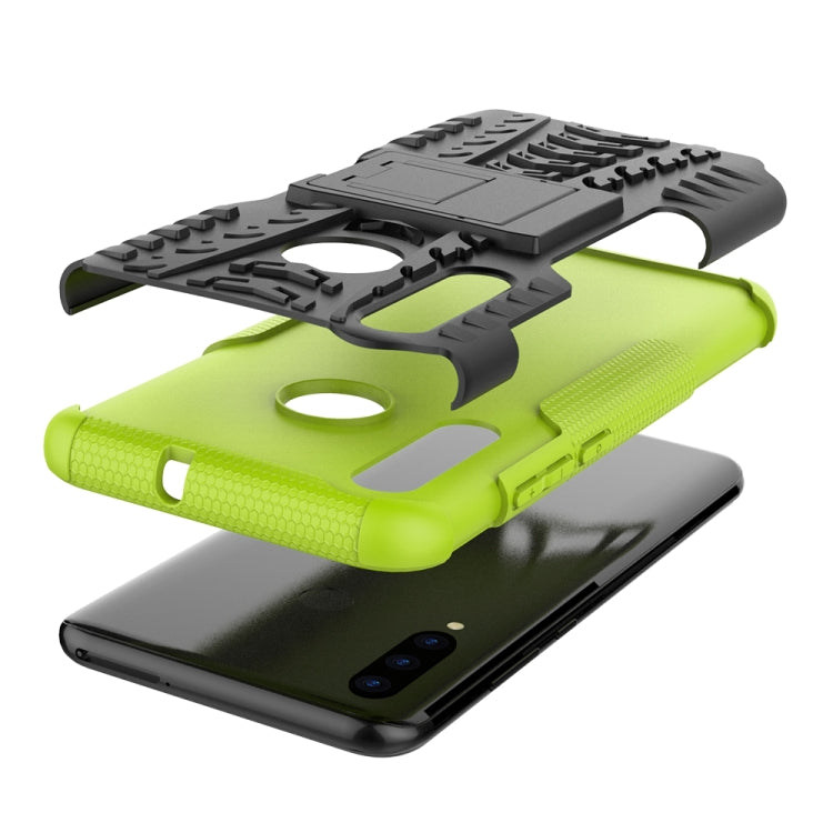 Tire Texture TPU+PC Shockproof Case for Huawei P Smart+ 2019, with Holder