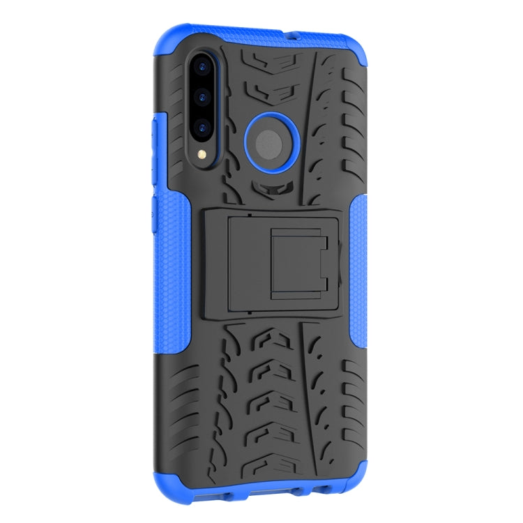 Tire Texture TPU+PC Shockproof Case for Huawei P Smart+ 2019, with Holder
