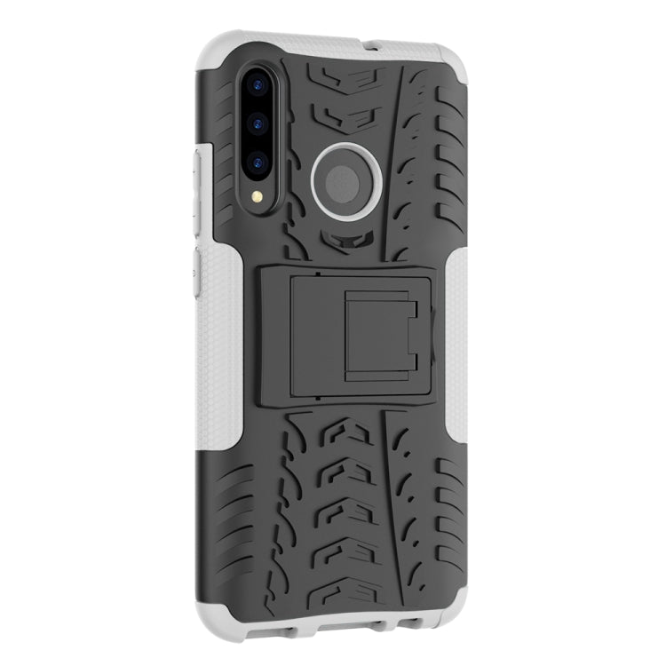 Tire Texture TPU+PC Shockproof Case for Huawei P Smart+ 2019, with Holder