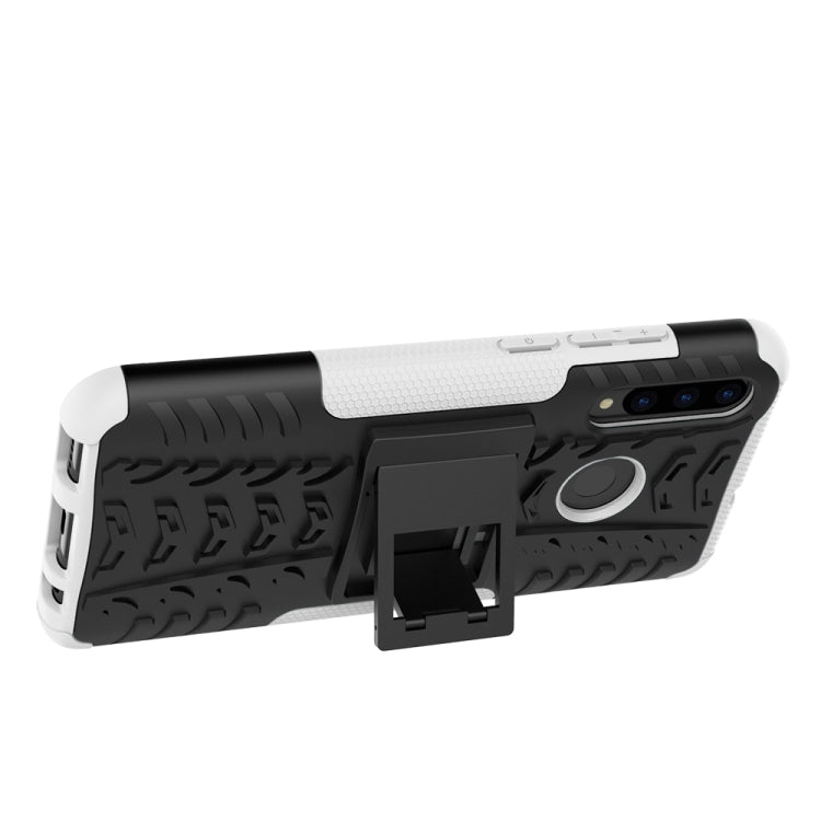 Tire Texture TPU+PC Shockproof Case for Huawei P Smart+ 2019, with Holder