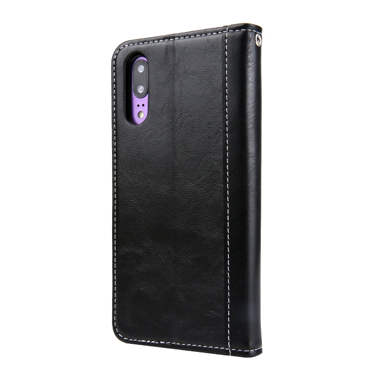 Retro Book Design Horizontal Flip PU Leather Case for Huawei P20, with Holder & Card Slots