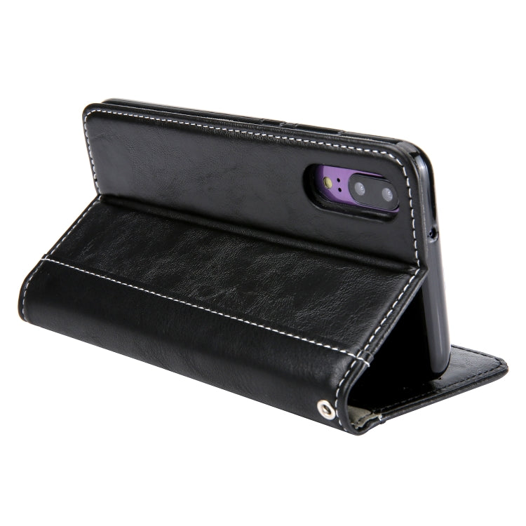 Retro Book Design Horizontal Flip PU Leather Case for Huawei P20, with Holder & Card Slots