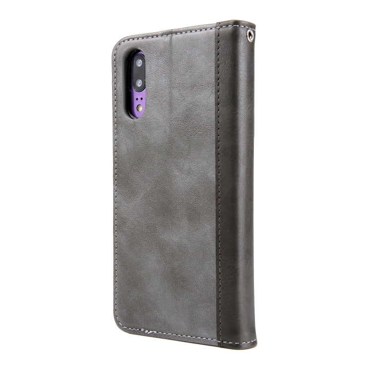 Retro Book Design Horizontal Flip PU Leather Case for Huawei P20, with Holder & Card Slots