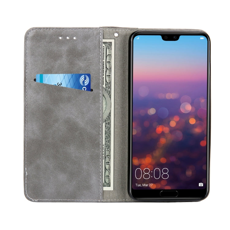 Retro Book Design Horizontal Flip PU Leather Case for Huawei P20, with Holder & Card Slots