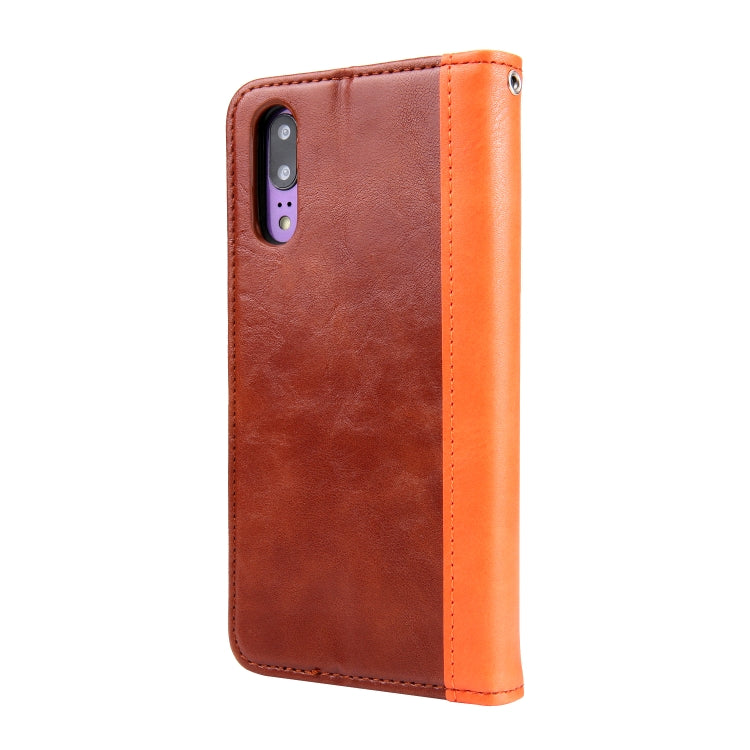Retro Book Design Horizontal Flip PU Leather Case for Huawei P20, with Holder & Card Slots