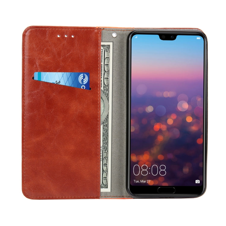 Retro Book Design Horizontal Flip PU Leather Case for Huawei P20, with Holder & Card Slots
