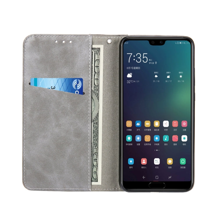 Retro Book Design Horizontal Flip PU Leather Case for Huawei P20 Pro, with Holder & Card Slots