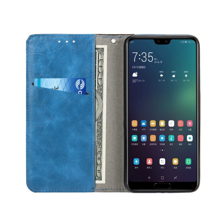 Retro Book Design Horizontal Flip PU Leather Case for Huawei P20 Pro, with Holder & Card Slots