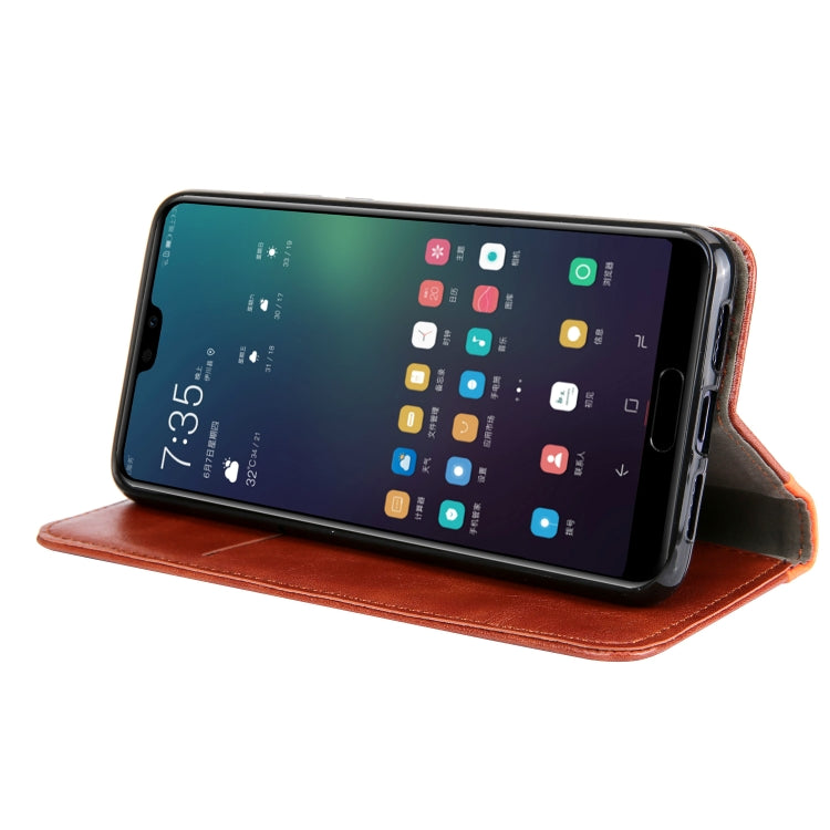 Retro Book Design Horizontal Flip PU Leather Case for Huawei P20 Pro, with Holder & Card Slots
