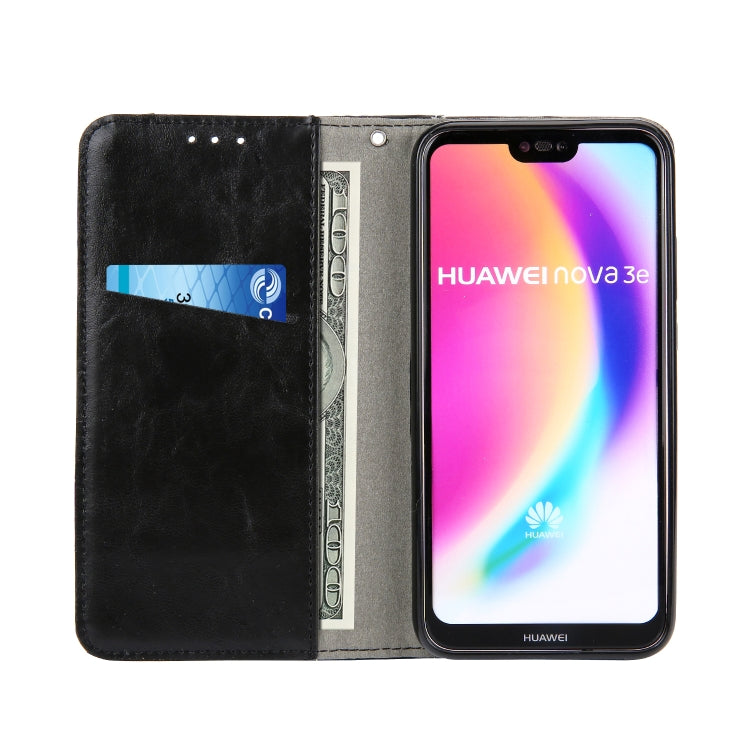 Retro Book Design Horizontal Flip PU Leather Case for Huawei P20 Lite / Nova 3e, with Holder & Card Slots