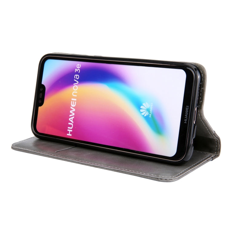 Retro Book Design Horizontal Flip PU Leather Case for Huawei P20 Lite / Nova 3e, with Holder & Card Slots