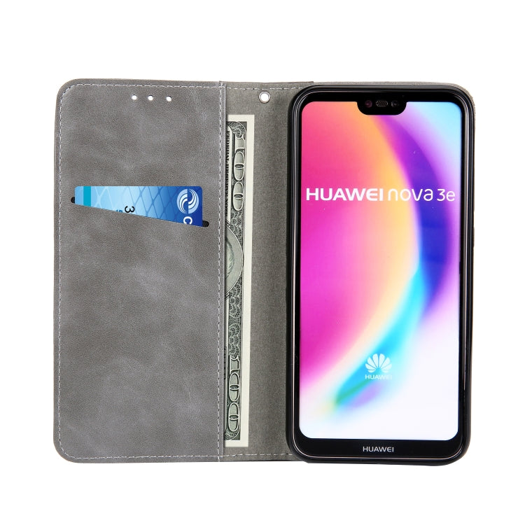 Retro Book Design Horizontal Flip PU Leather Case for Huawei P20 Lite / Nova 3e, with Holder & Card Slots
