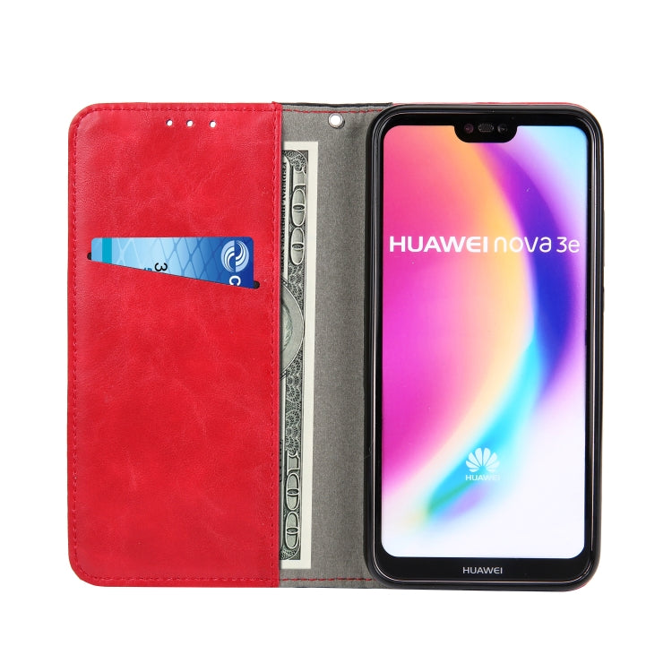 Retro Book Design Horizontal Flip PU Leather Case for Huawei P20 Lite / Nova 3e, with Holder & Card Slots