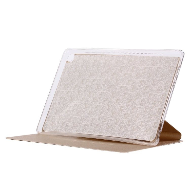 For Huawei MediaPad M5 10.8 inch Silk Texture Horizontal Flip PU Leather Case with Holder