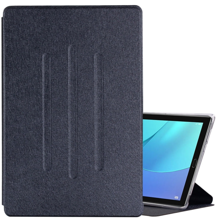 For Huawei MediaPad M5 10.8 inch Silk Texture Horizontal Flip PU Leather Case with Holder