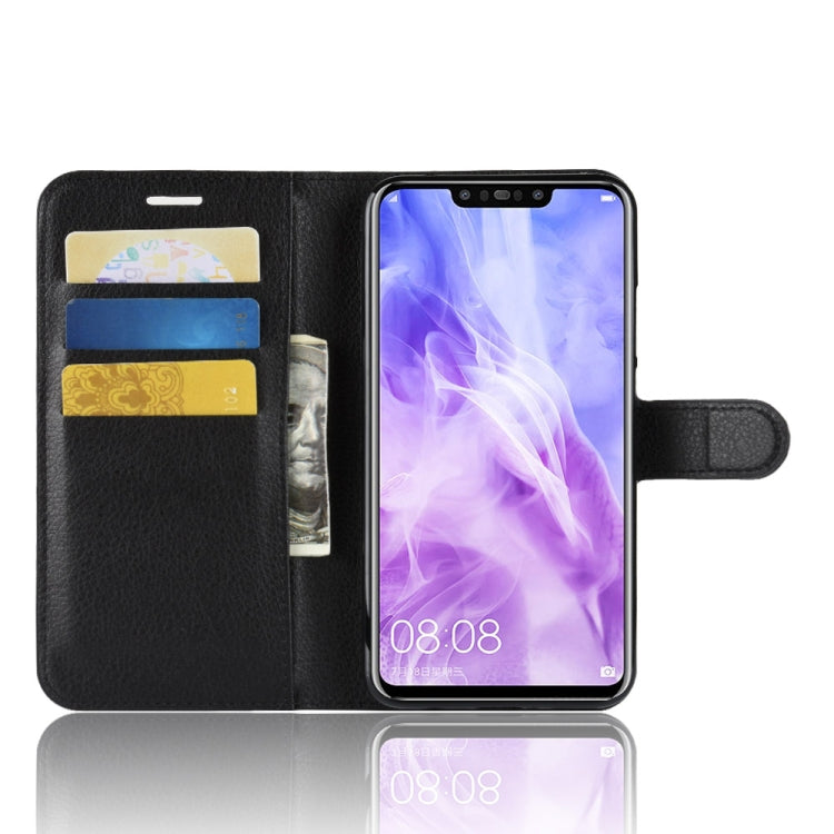 Litchi Texture Horizontal Flip Leather Case for Huawei Nova 3, with Wallet & Holder & Card Slots