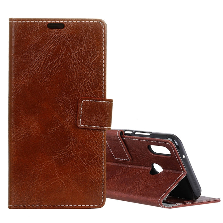 Retro Crazy Horse Texture Horizontal Flip Leather Case for Huawei Honor 8X / Honor View 10 Lite, with Holder & Card Slots & Photo Frame