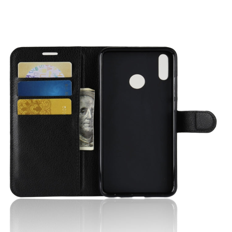 Litchi Texture Horizontal Flip Leather Case for Huawei Honor 8X, with Holder & Card Slots & Wallet & Photo Frame