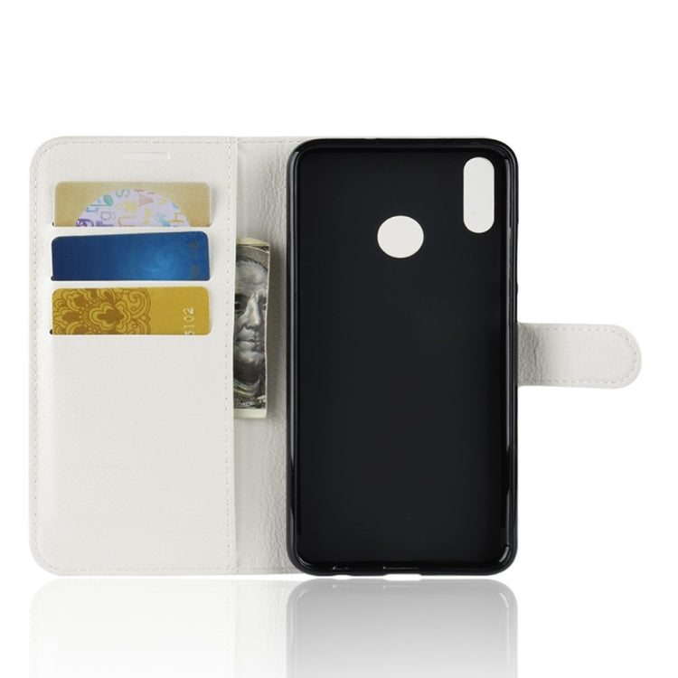 Litchi Texture Horizontal Flip Leather Case for Huawei Honor 8X, with Holder & Card Slots & Wallet & Photo Frame