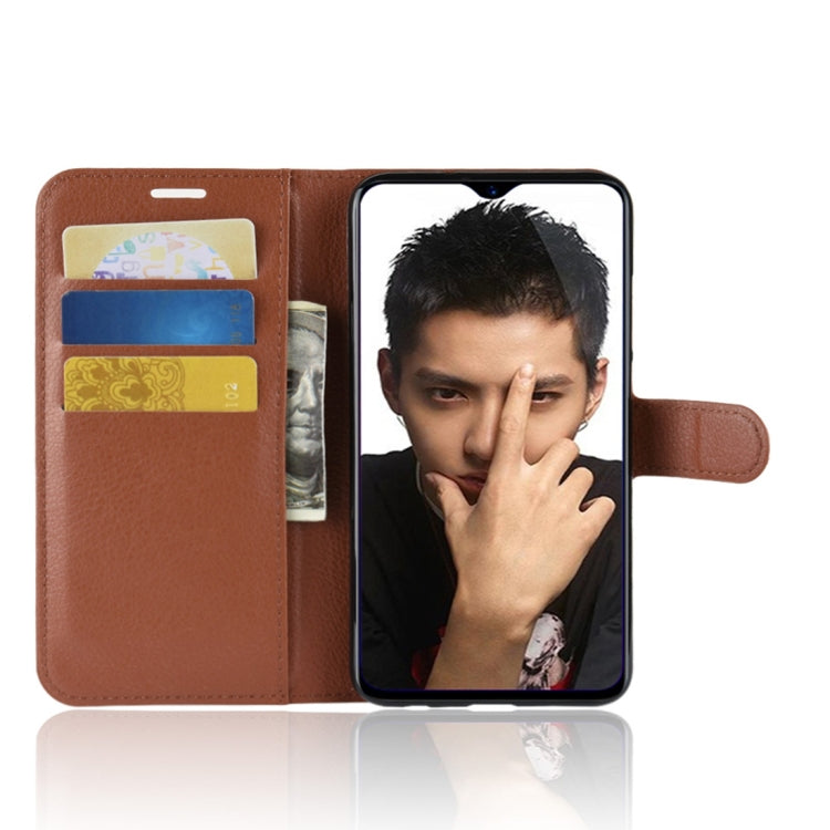 Litchi Texture Horizontal Flip Leather Case for Huawei Honor 8X, with Holder & Card Slots & Wallet & Photo Frame