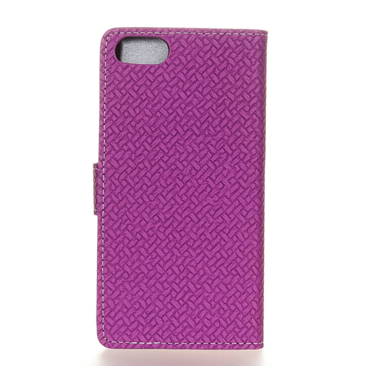 Knit Texture Horizontal Flip Leather Case for Huawei Y5 2018 / Y5 Prime 2018 / Honor 7S / Honor Play 7, with Holder & Card Slots & Photo Frame