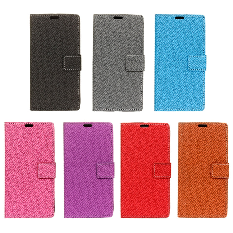 Knit Texture Horizontal Flip Leather Case for Huawei Y5 2018 / Y5 Prime 2018 / Honor 7S / Honor Play 7, with Holder & Card Slots & Photo Frame