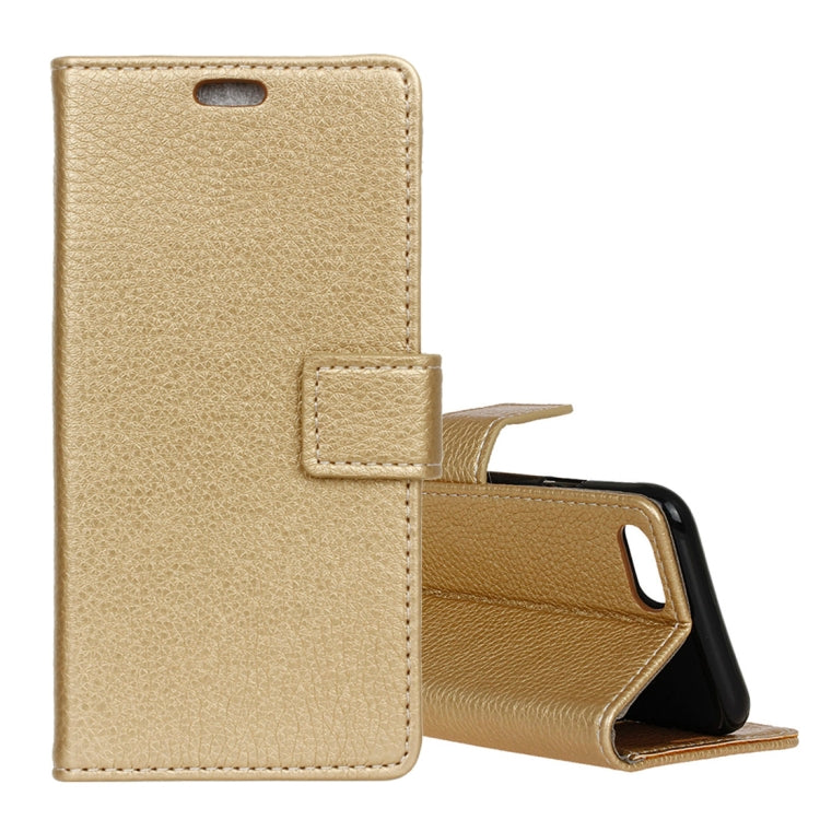 Litchi Texture Horizontal Flip Leather Case for Huawei Y5 2018 / Y5 Prime 2018 / Honor 7S / Honor Play 7, with Holder & Card Slots & Photo Frame