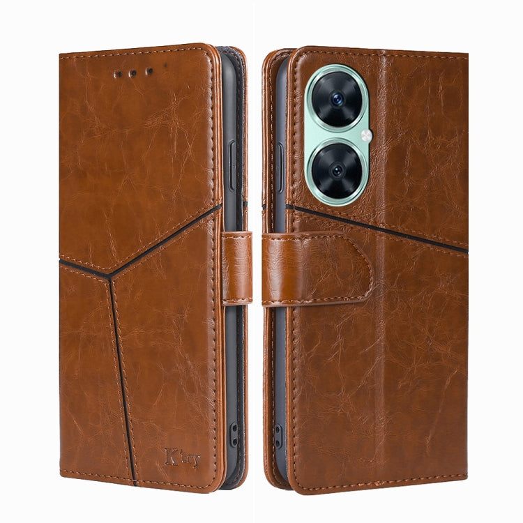 For Huawei Enjoy 60 Pro / nova 11i / Maimang 20 Geometric Stitching Flip Leather Phone Case
