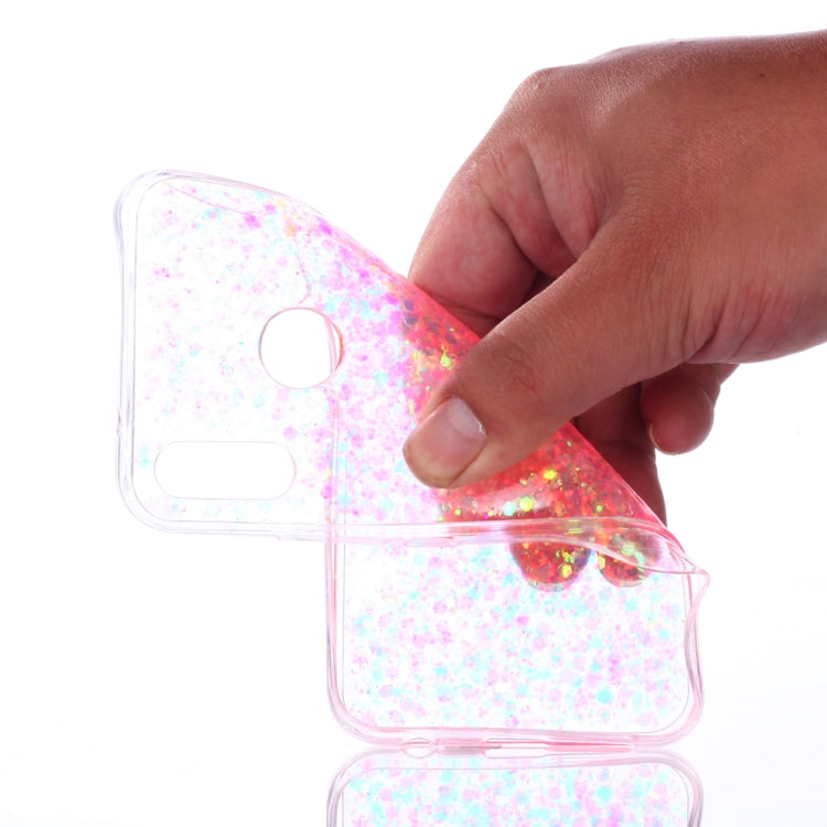 Colorful Glitter Powder Style Protective Soft Cover for Huawei P20 Lite / Nova 3e