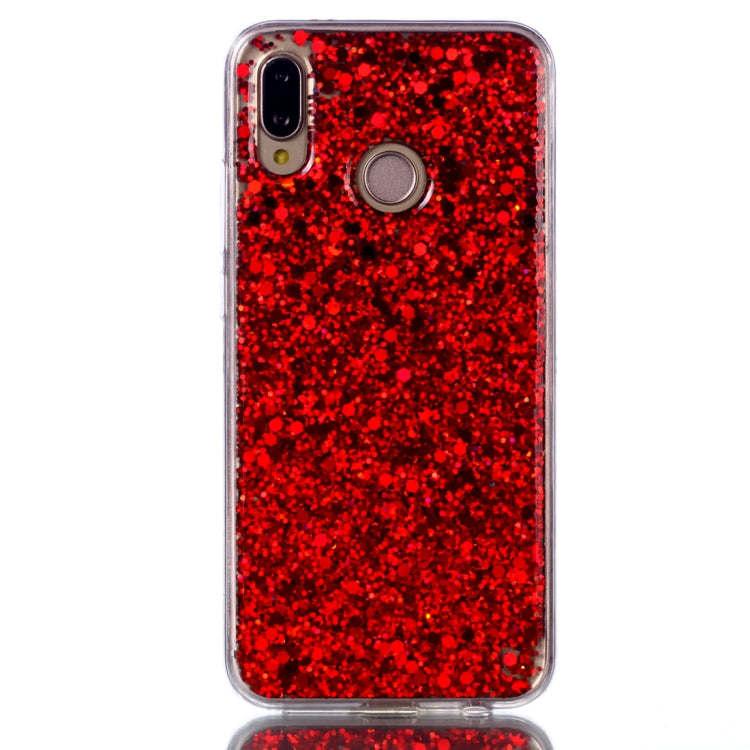 Colorful Glitter Powder Style Protective Soft Cover for Huawei P20 Lite / Nova 3e