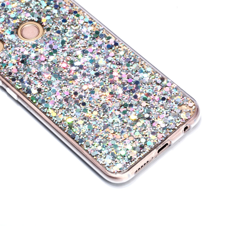 Colorful Glitter Powder Style Protective Soft Cover for Huawei P20 Lite / Nova 3e