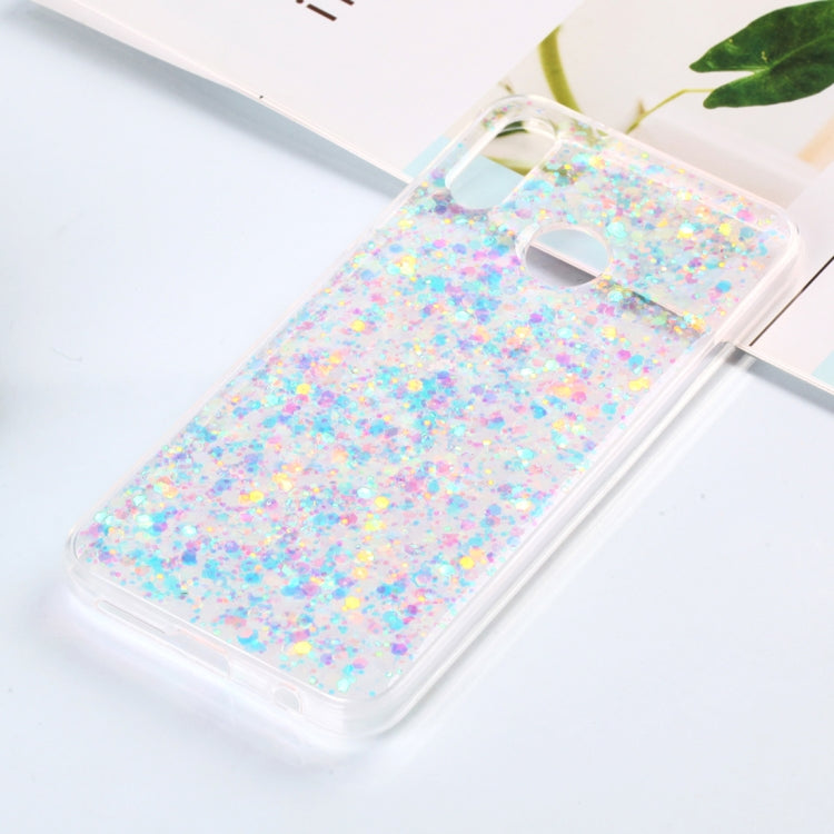 Colorful Glitter Powder Style Protective Soft Cover for Huawei P20 Lite / Nova 3e