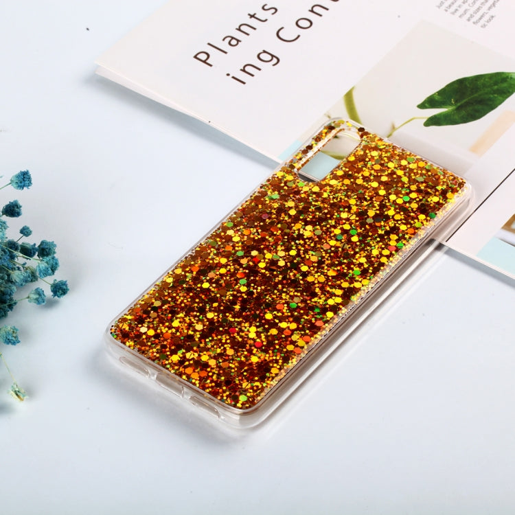 Colorful Glitter Powder Style Protective Soft Cover for Huawei P20