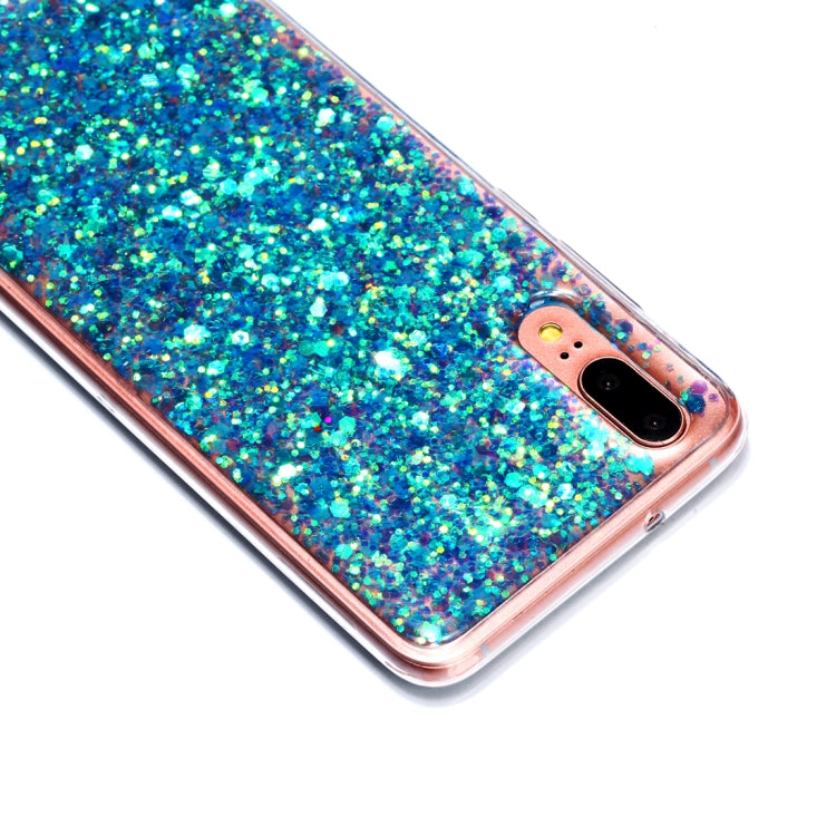 Colorful Glitter Powder Style Protective Soft Cover for Huawei P20